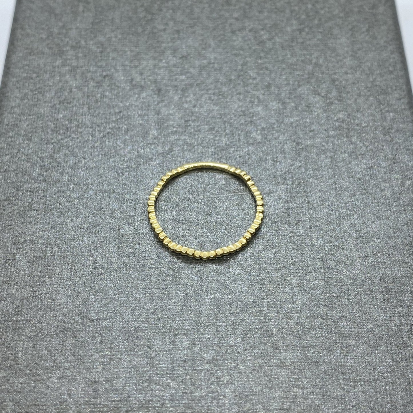 14K Solid Gold Dot Wave Ring for Women , Gold Wave Ring , 14K Solid Gold Thin Band , 14K Gold Stackable Wave Ring , Best Christmas Gift for Her