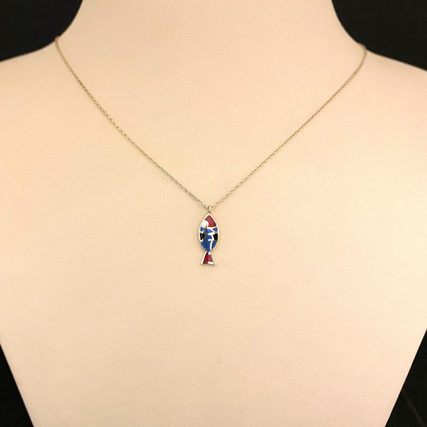 14K Solid Gold Fish Necklace for Women , Fish Jewelry ,Fish Pendant ,Fish Gifts , Gold Charm Necklace , Sea Necklace ,Birthday Gifts