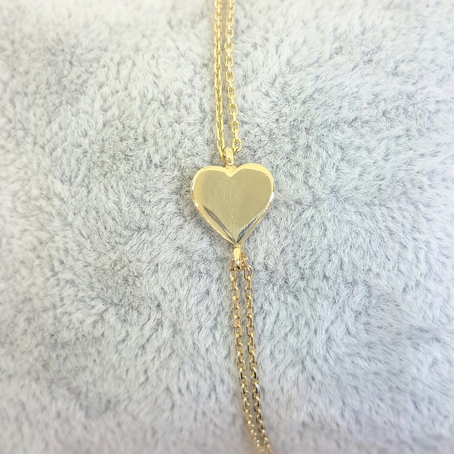 14K Solid Gold Heart Shape Design with White Zirconia Stones Tiny, Dainty,Delicate and Trendy Bracelet best gift for women,yourself, birthday