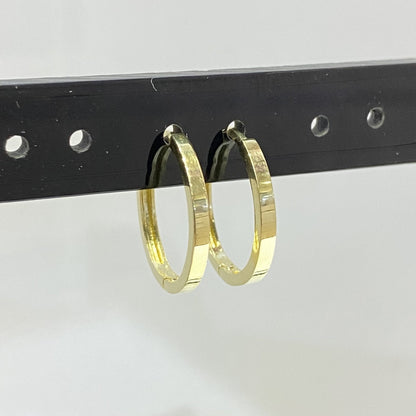 14K Solid Gold Hoop Earrings for Women , Simple Dainty Hoop Earrings Gold , Christmas Gift for mom , Gift for Her , Minimalist Hoop Earrings