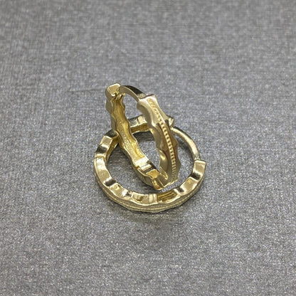 14K Solid Gold Hoop Earrings with Hand Engraved , Gift for Her , Minimalist Earrings for Women , Dainty Small Hoops Earrings , Christmas Gift