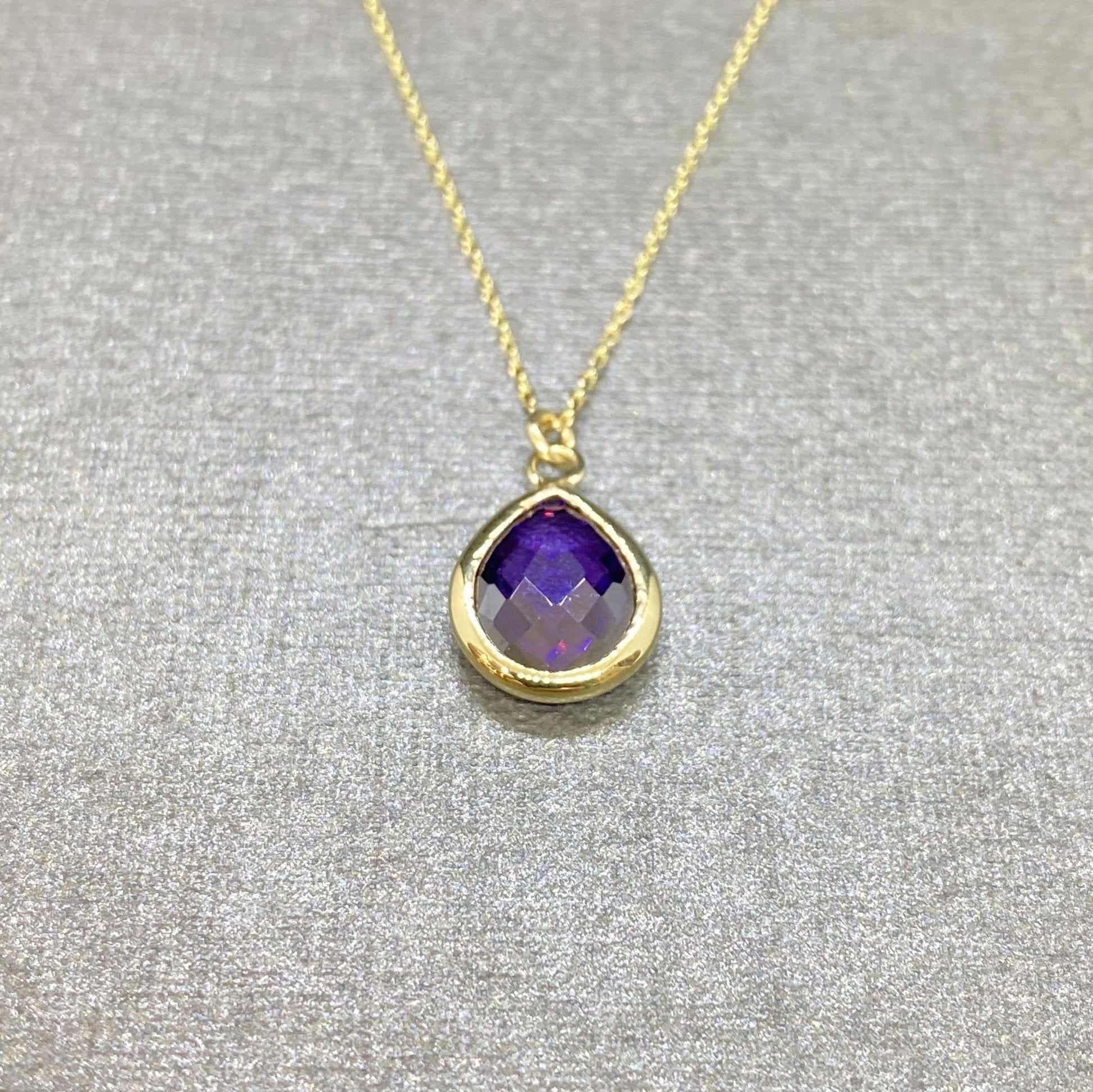 14K Solid Gold June Birthstone Necklace for Women, Alexandrite Birthstone , Personalized Gifts for Her ,Birthday Gift,Birthstone Jewelry