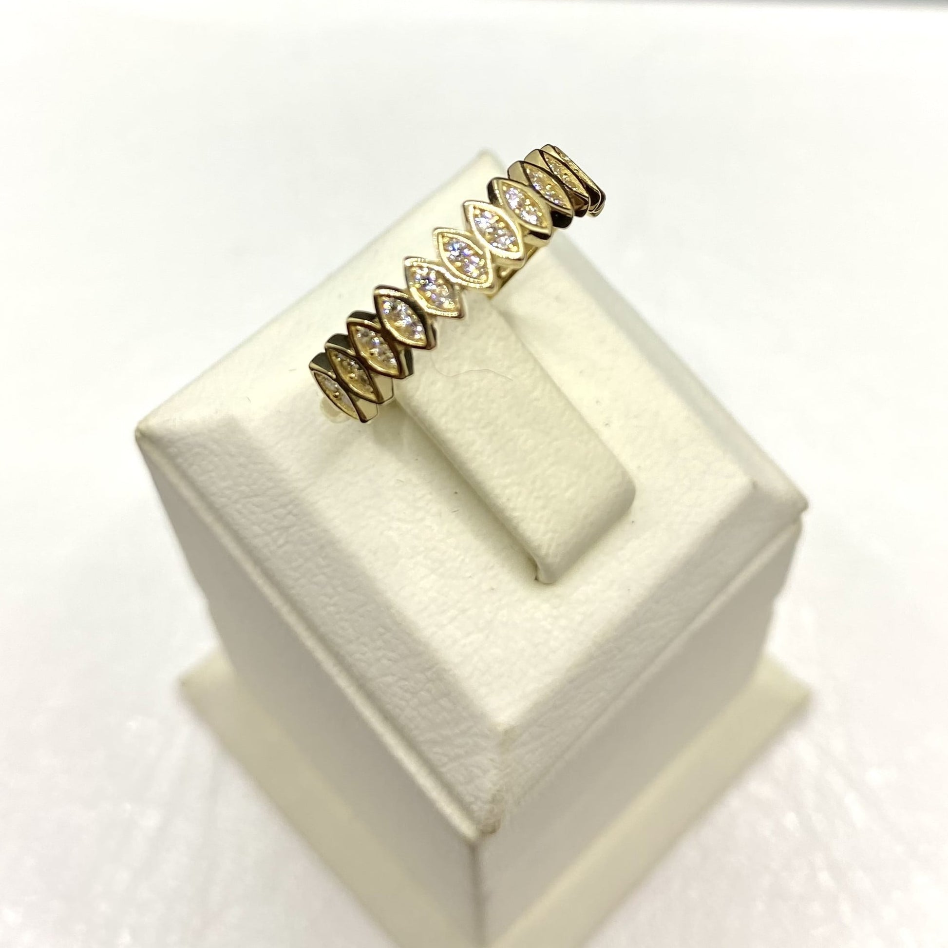 14K Solid Gold Marquise Ring for Women , CZ Marquise Shape Ring , Cubic Zirconia Marquise Design Ring , Christmas Gift for her