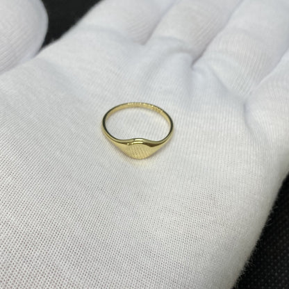 14K Solid Gold Oval Signet Ring for Women, Solid Gold Signet Ring , Oval Statement Ring, Gold Stacking Ring , 14k Solid Gold Ring, gift for her