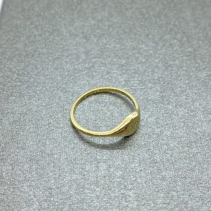 14K Solid Gold Oval Signet Ring for Women, Solid Gold Signet Ring , Oval Statement Ring, Gold Stacking Ring , 14k Solid Gold Ring, handmade jewelry