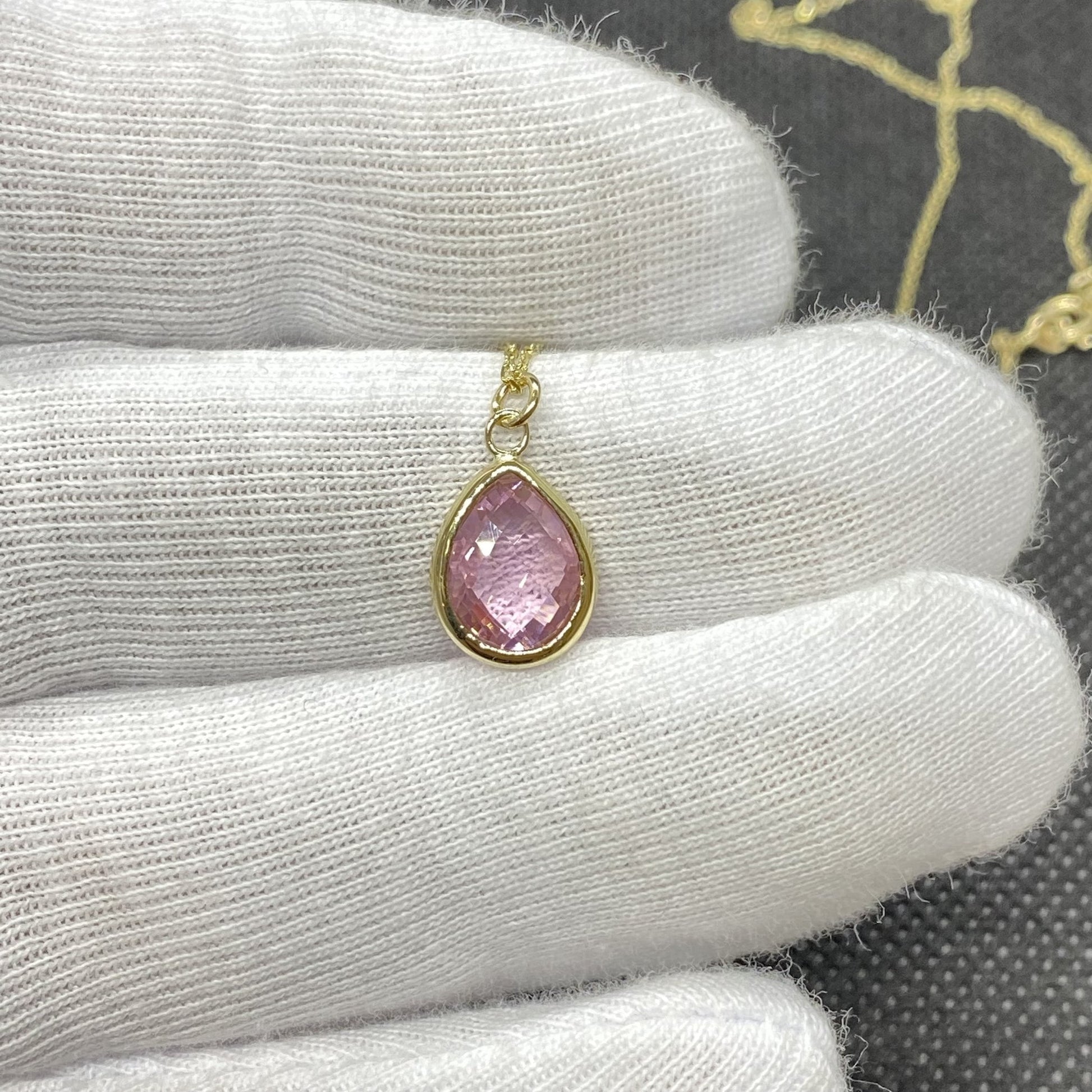 14K Solid Gold Quartz Birthstone Necklace for Women, Quartz Necklace Gold,October Birthstone Pendant, Gift for Her ,Gift for mom