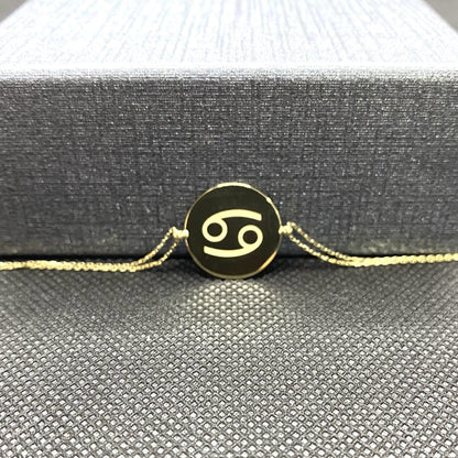 14K Real Solid Gold Zodiac Necklace for Women