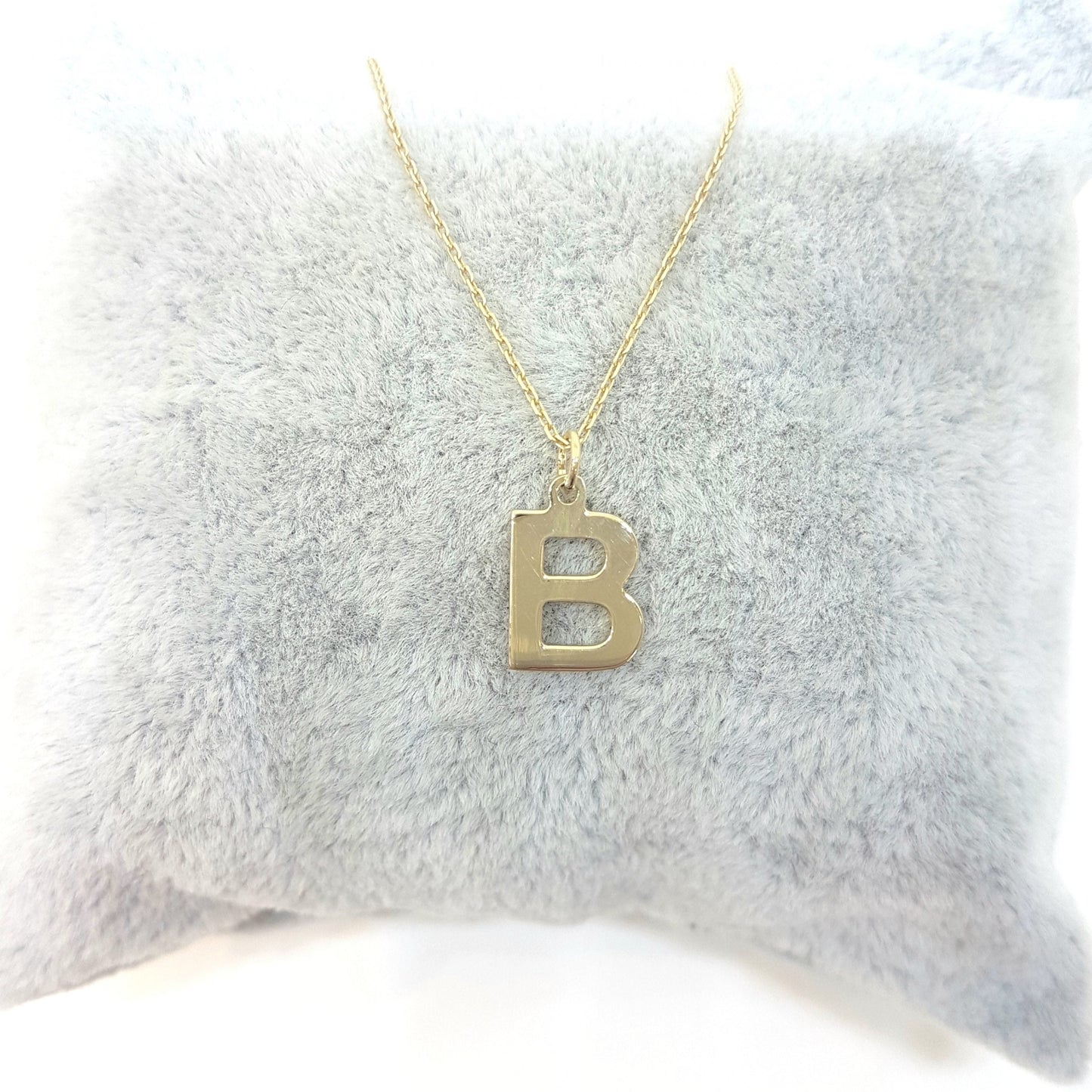 14K Real Solid Gold Initial Alphabet Letter Name Charm Cute Dainty Delicate Elegant Trendy Pendant Necklace Best Birthday Gift for Women Jewelry Mother Girlfriend Teen Girl