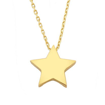 14K real Solid gold star necklace gold tiny star of david jewelry dainty birthday gift christmas mother's for women girl