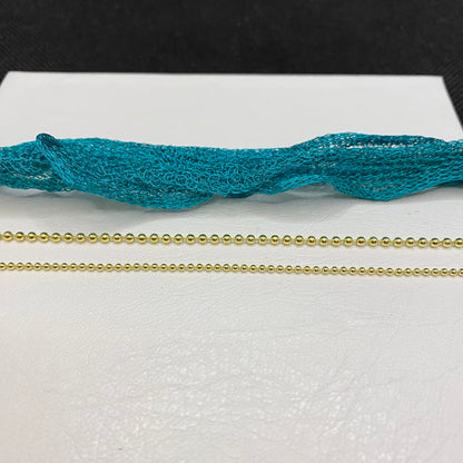 14K Solid Gold Ball Chain Necklace