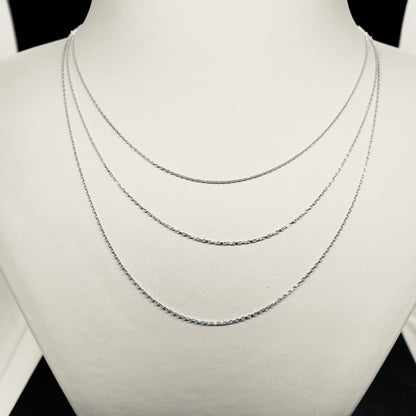 14K Real Solid Gold Chain Necklace