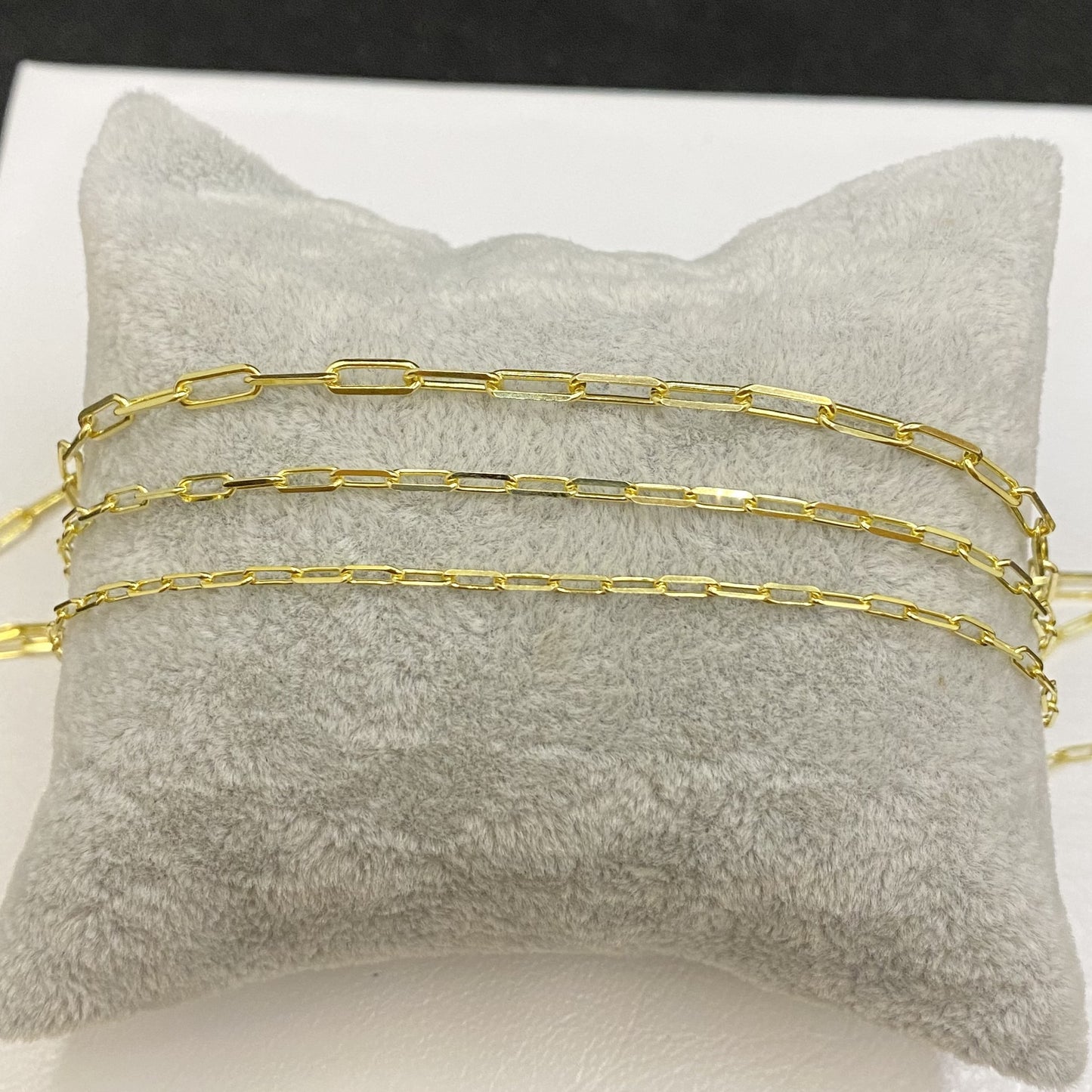 14K Gold Paperclip Chain Necklace