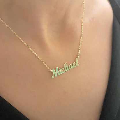 Custom Name Necklace , Modern Name Necklace , Family Necklace , Custom Necklace , Personalized Name Necklace, Name Necklace for Women
