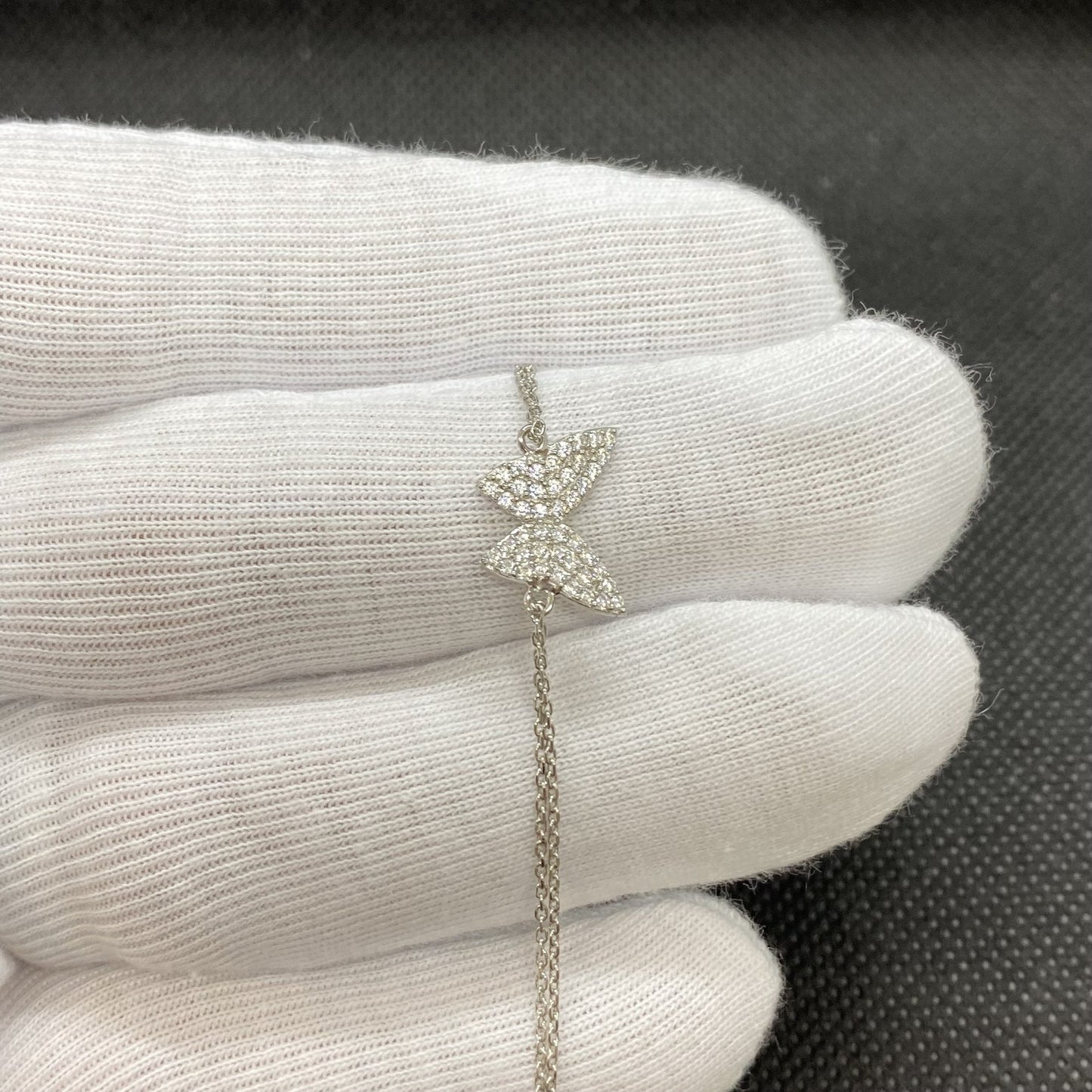 925K Sterling Silver Butterfly Bracelet for Women , Dainty CZ Butterfly Bracelet Silver , Summer Jewelry,Silver Bracelet , Gift for Her