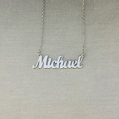 925K Sterling Silver Custom Name Necklace for Women , Personalized Jewelry , Custom Nameplate Jewelry, Family Necklace ,Personalized Gift