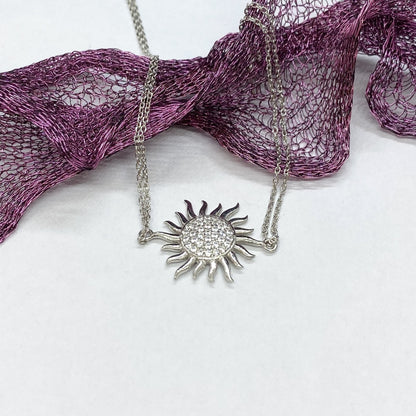925K Sterling Silver Sun Bracelet for Women, Dainty Sun Bracelet , CZ Chain Bracelet , Summer Glowing Sun Sunshine Jewelry, Christmas Gift
