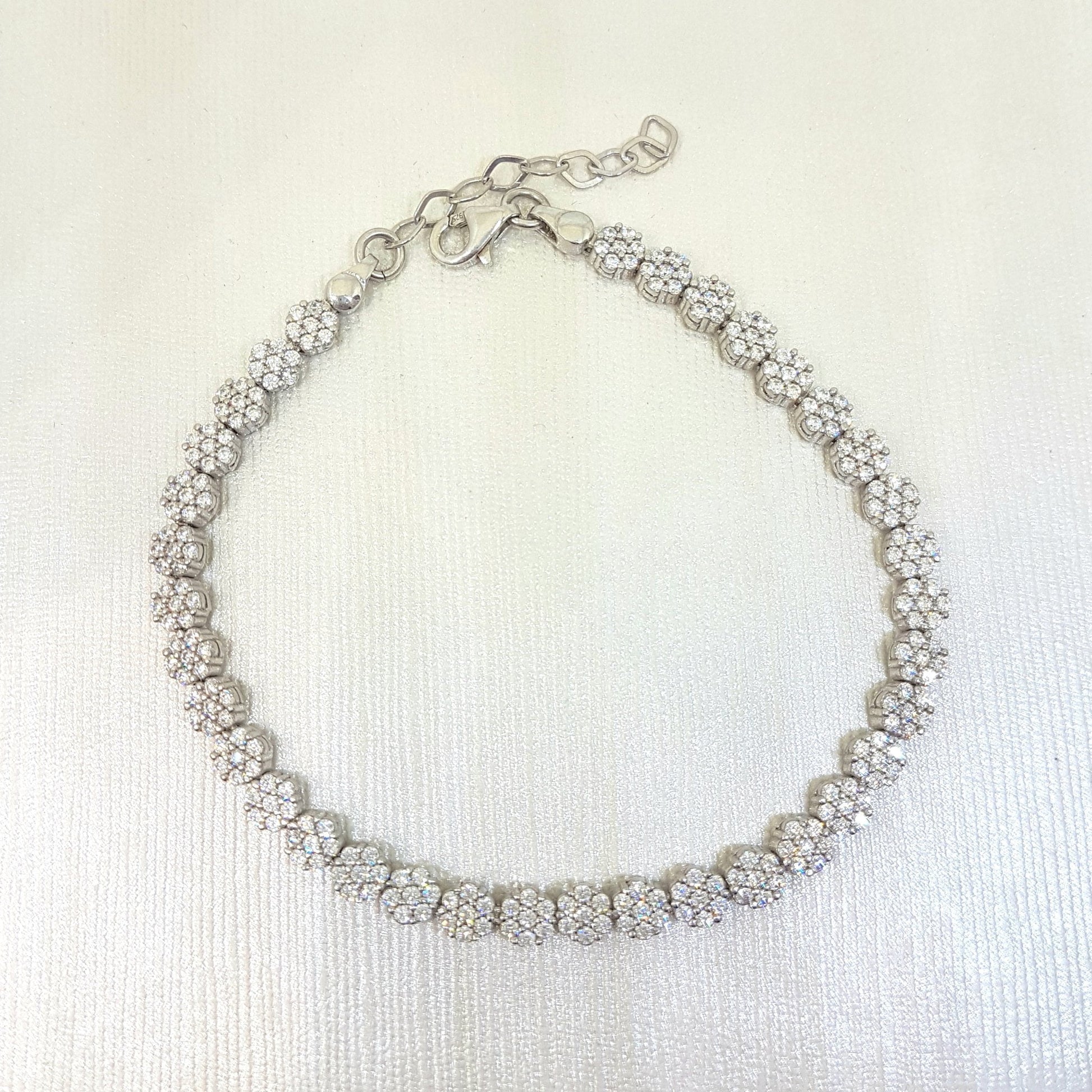 925K sterling silver cz tennis bracelet, CZ eternity tennis bracelet, christmas xmas gift