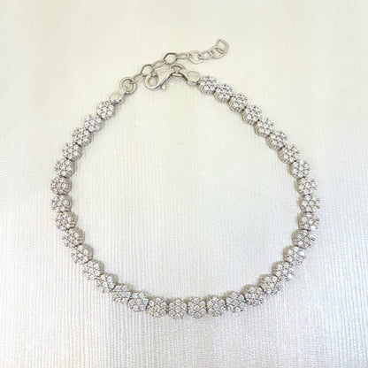 925K sterling silver cz tennis bracelet, CZ eternity tennis bracelet, christmas xmas gift