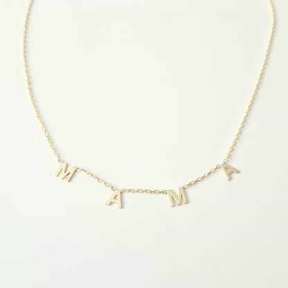 925K Sterling Silver Mama Necklace for Women