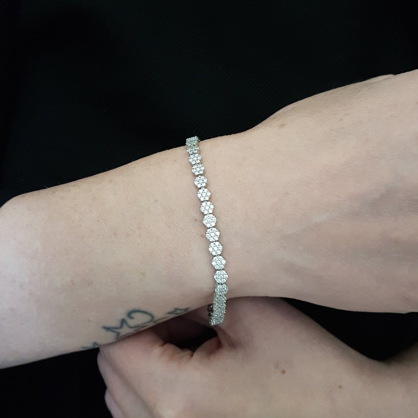 925k Sterling Silver Tennis Bracelet for women