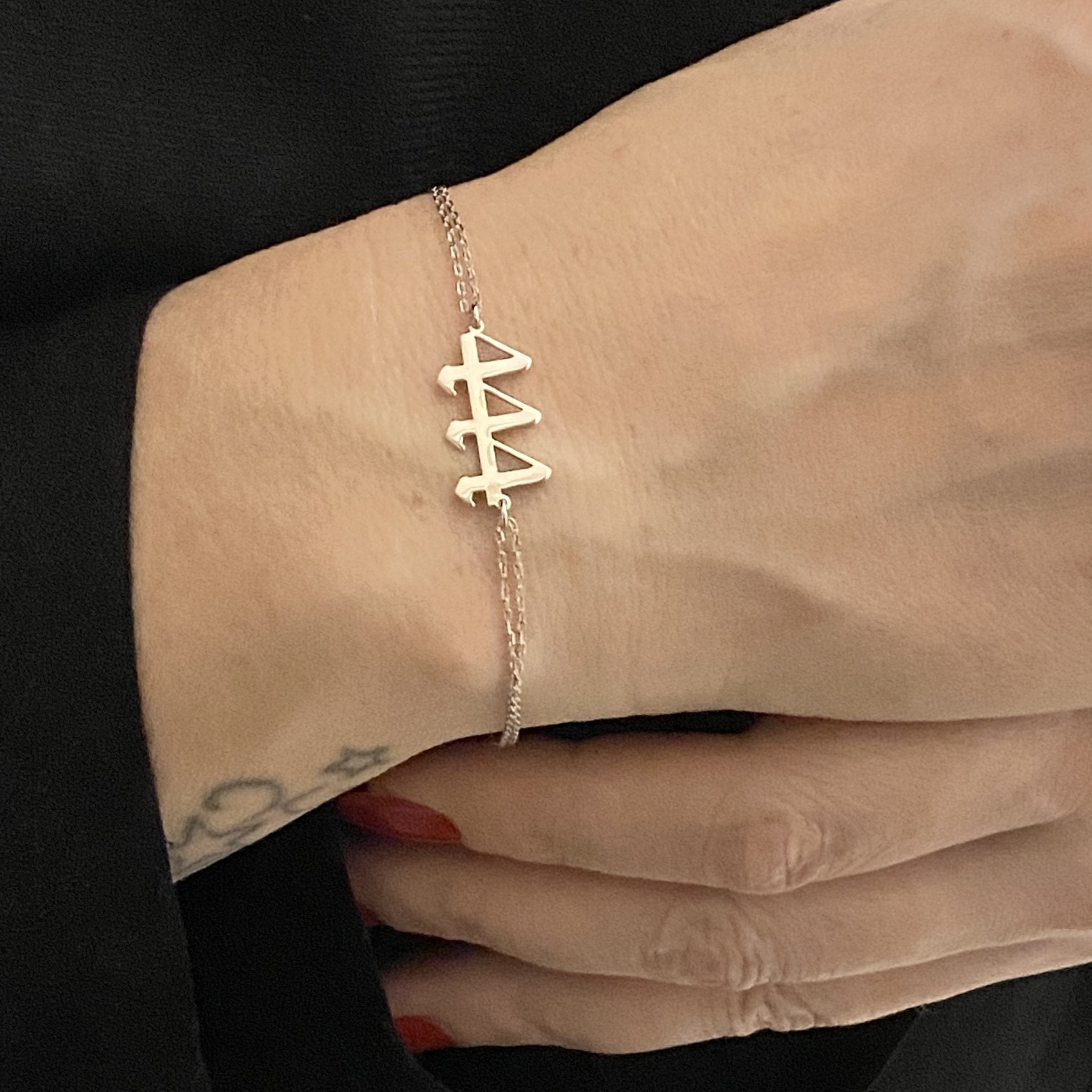 Angel Number Bracelet for Women, Birth Year Bracelet , Personalized Custom Number Date Bracelet, 925 Sterling Silver Lucky Spiritual Jewelry