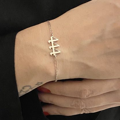 Angel Number Bracelet for Women, Birth Year Bracelet , Personalized Custom Number Date Bracelet, 925 Sterling Silver Lucky Spiritual Jewelry