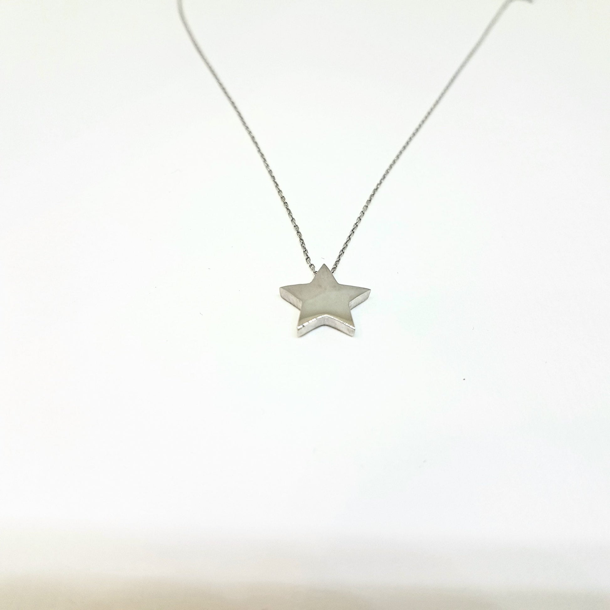 14K Real Solid Gold Star Pendant Necklace Cute Tiny Dainty Charm Delicate Trendy for Women Jewelry Girlfriend mom Best Birthday Gift