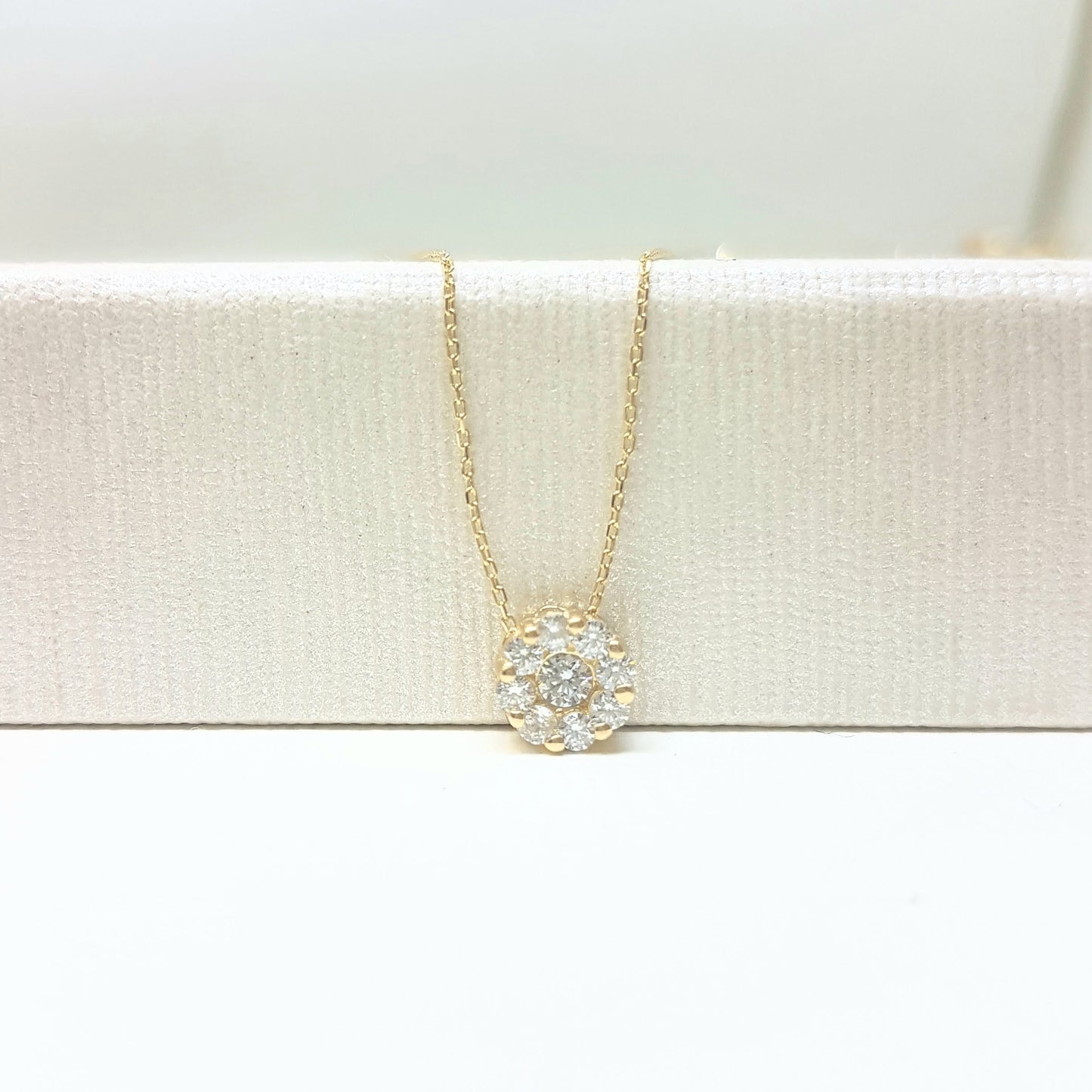 14K Gold Sun Sunflower Round Circle Disc Flower with Zirconia Stones Cute Charm Tiny Dainty Delicate Trendy Pendant Necklace best birthday gift for Women Jewelry girlfriend mom