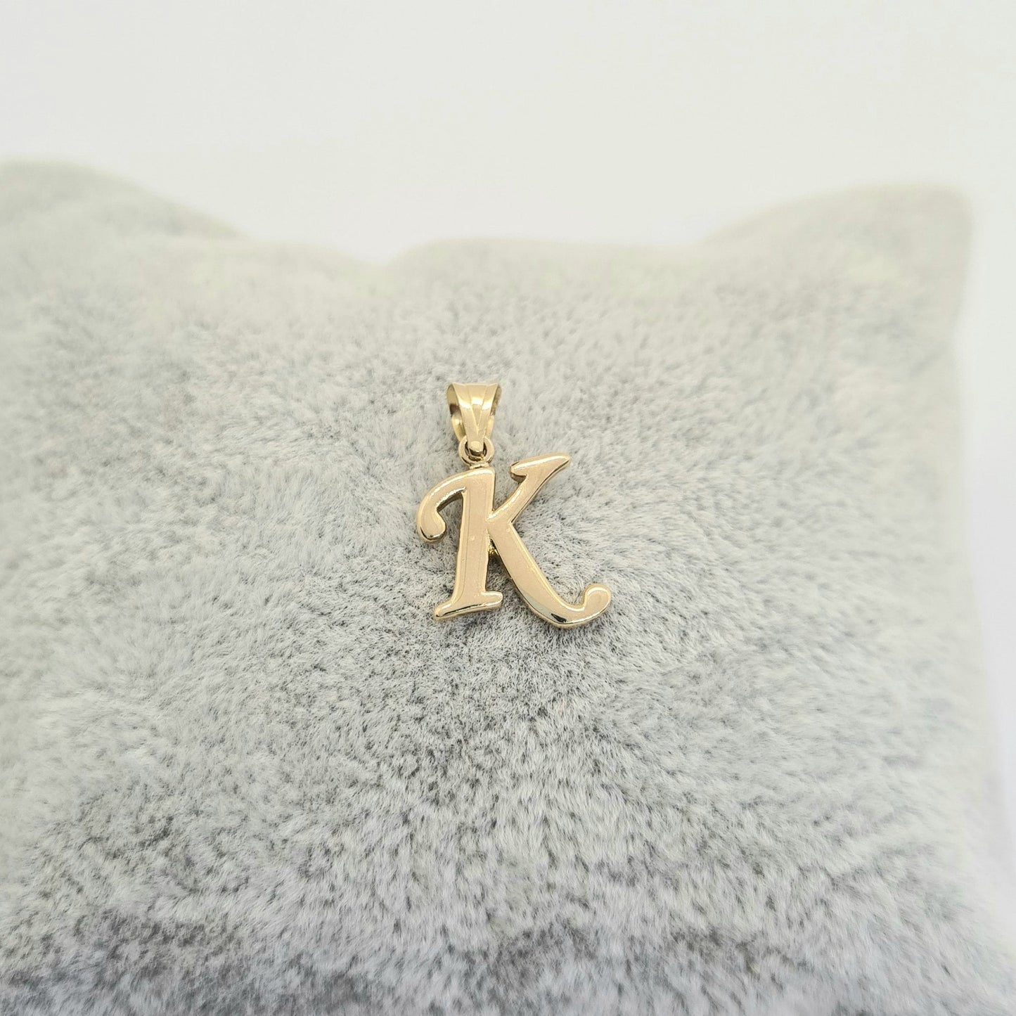 14K solid gold Custom Initial Necklace , 14K Real Solid Gold Initial Pendant Necklace , Personalized Necklace , Charm Initial Pendant , Initial Charms personalized gift