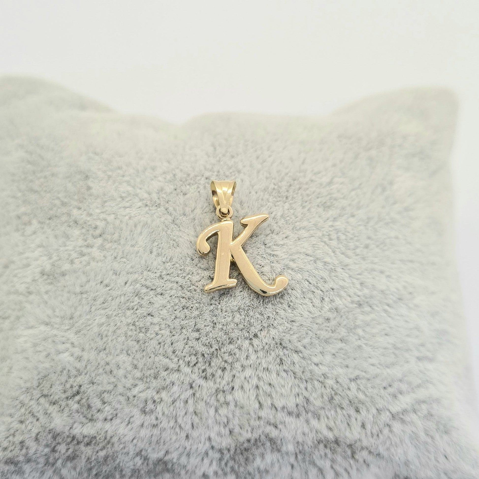 14K solid gold Custom Initial Necklace , 14K Real Solid Gold Initial Pendant Necklace , Personalized Necklace , Charm Initial Pendant , Initial Charms personalized gift