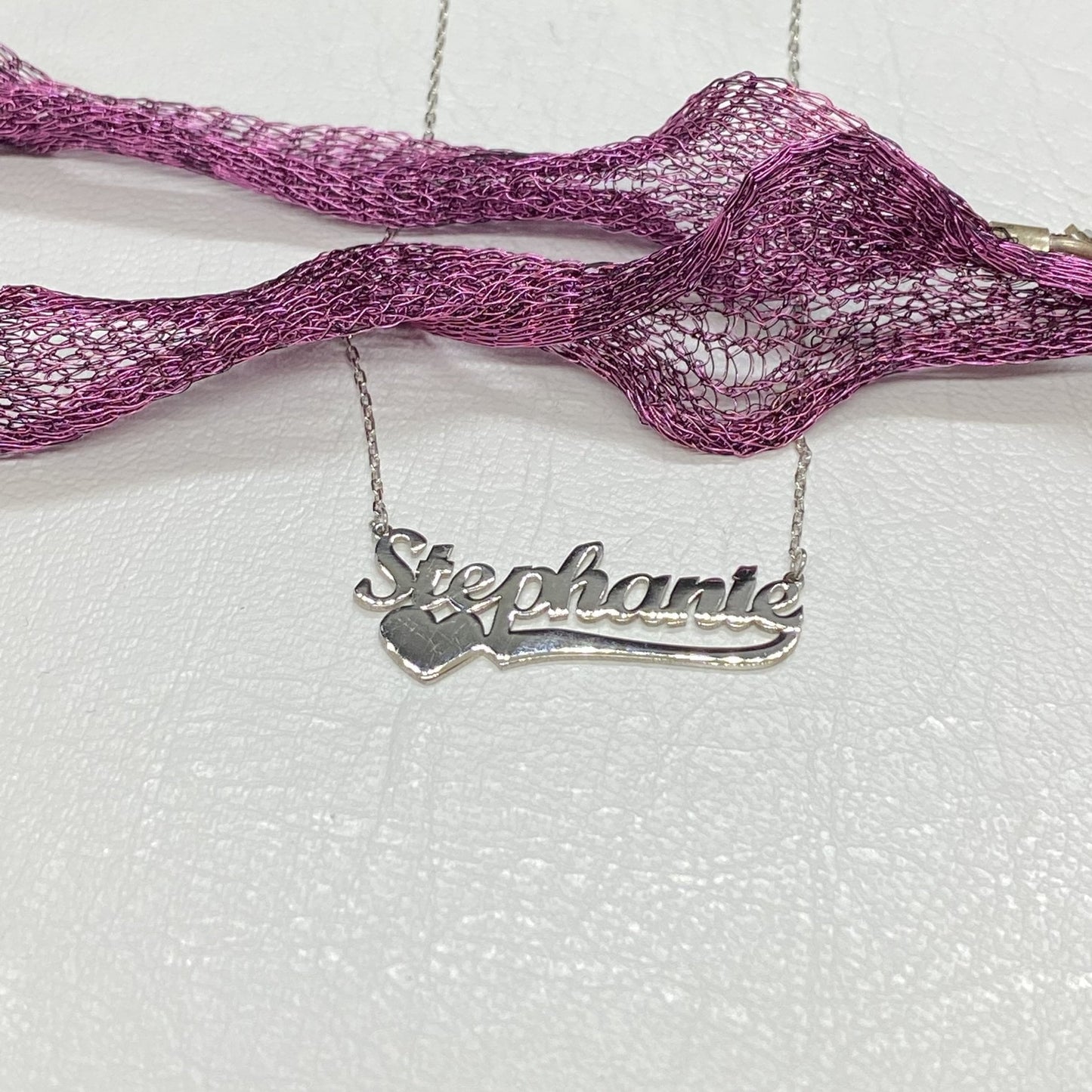 Custom Name Necklace , Personalized Necklace with Name , NamePlate Necklace , Name Jewelry - 925K Sterling Silver Love Necklace for Women