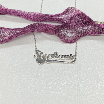 Custom Name Necklace , Personalized Necklace with Name , NamePlate Necklace , Name Jewelry - 925K Sterling Silver Love Necklace for Women