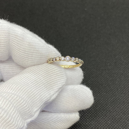 Dainty CZ Stacking Ring, 14K Real Solid Gold CZ Ring for Women ,14K Gold Stackable Ring ,Gold Minimalist Ring, CZ Ring gold ,Cubic Zirconia Ring