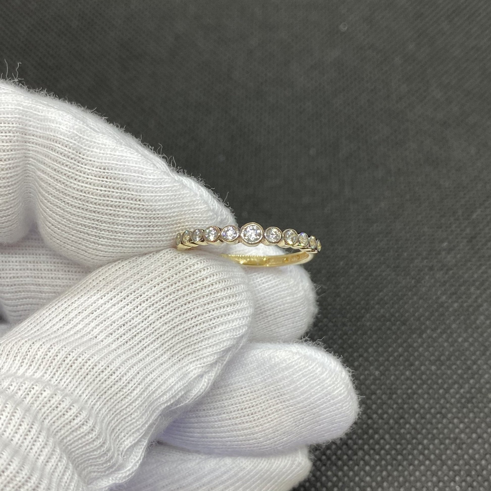 Dainty CZ Stacking Ring, 14K Real Solid Gold CZ Ring for Women ,14K Gold Stackable Ring ,Gold dainty Ring, CZ Ring ,Cubic Zirconia Ring