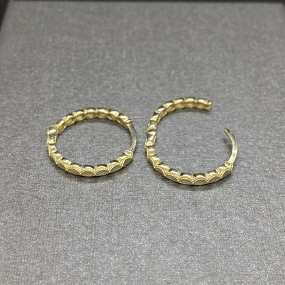 Dainty Hoop Earrings , 14K Solid Gold Minimalist Boho Hoop Earrings for Women , Gifts for Her , Textured Hoop Earrings , Christmas Day Gift