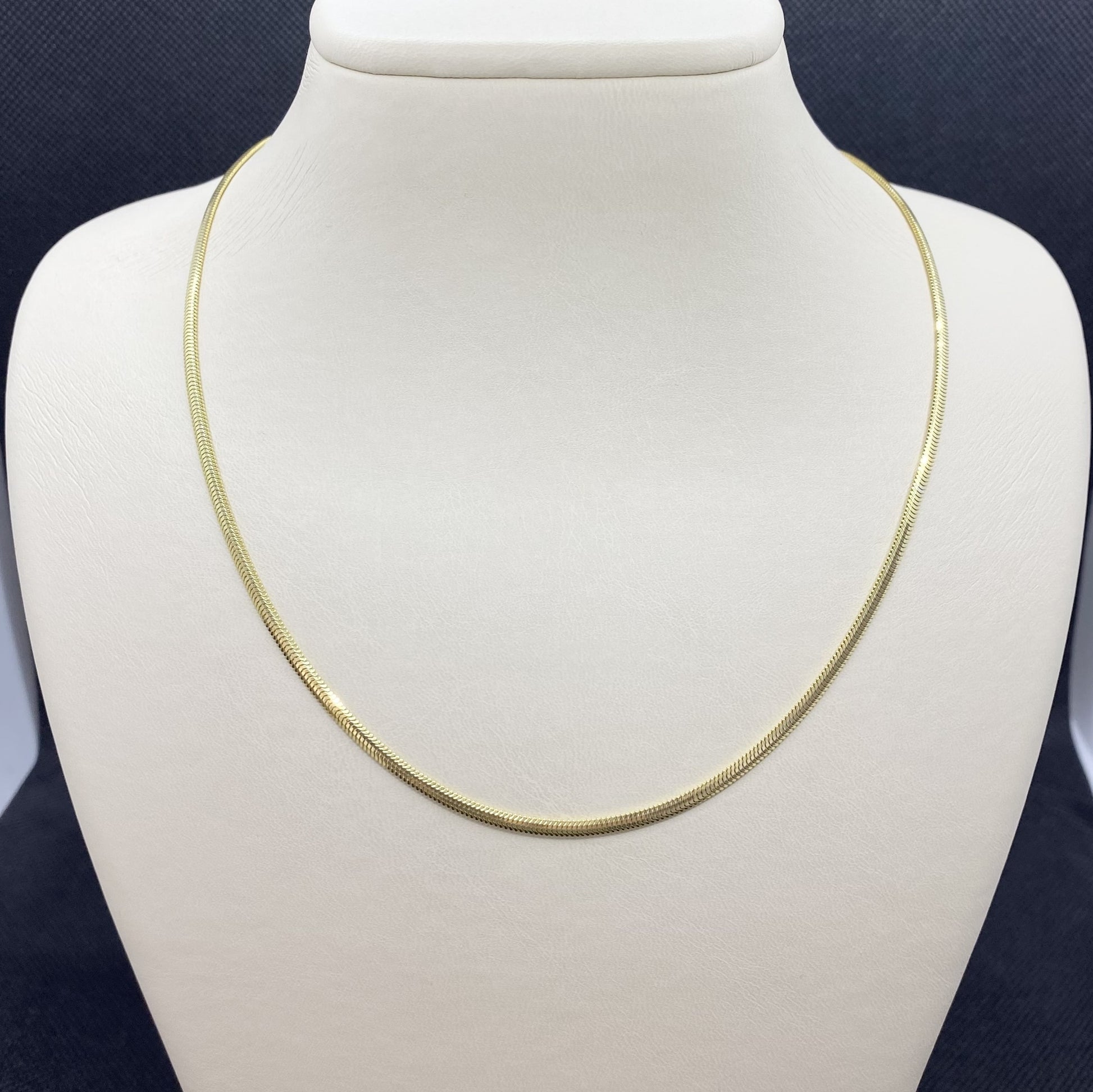14K Solid Gold Snake Chain Necklace