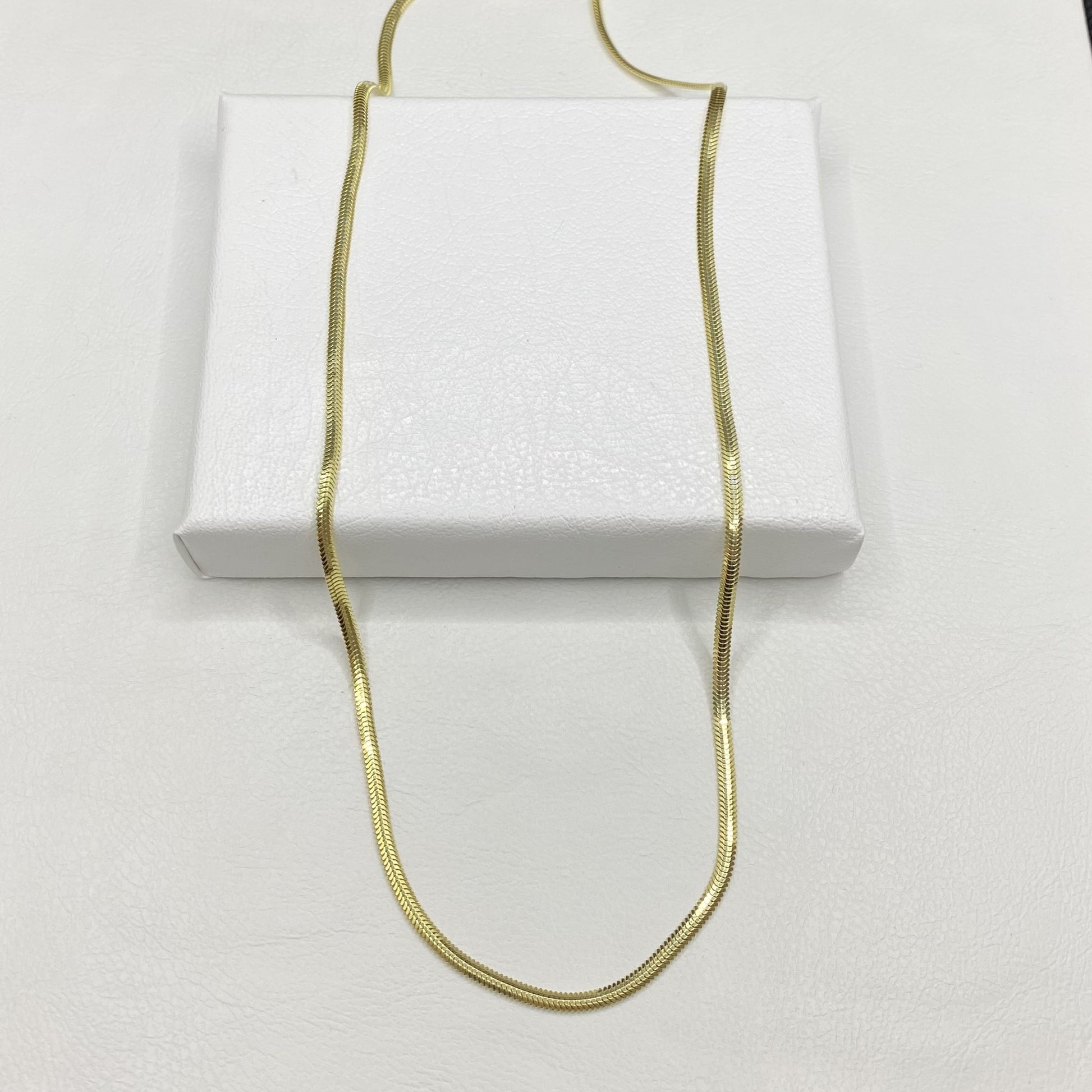 14K Solid Gold Snake Chain Necklace