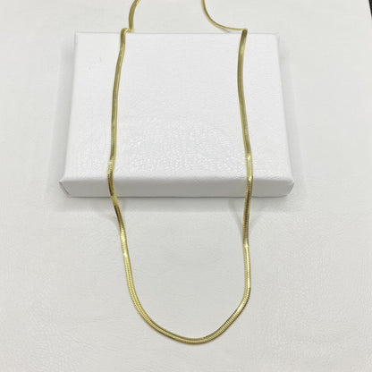 14K Solid Gold Snake Chain Necklace