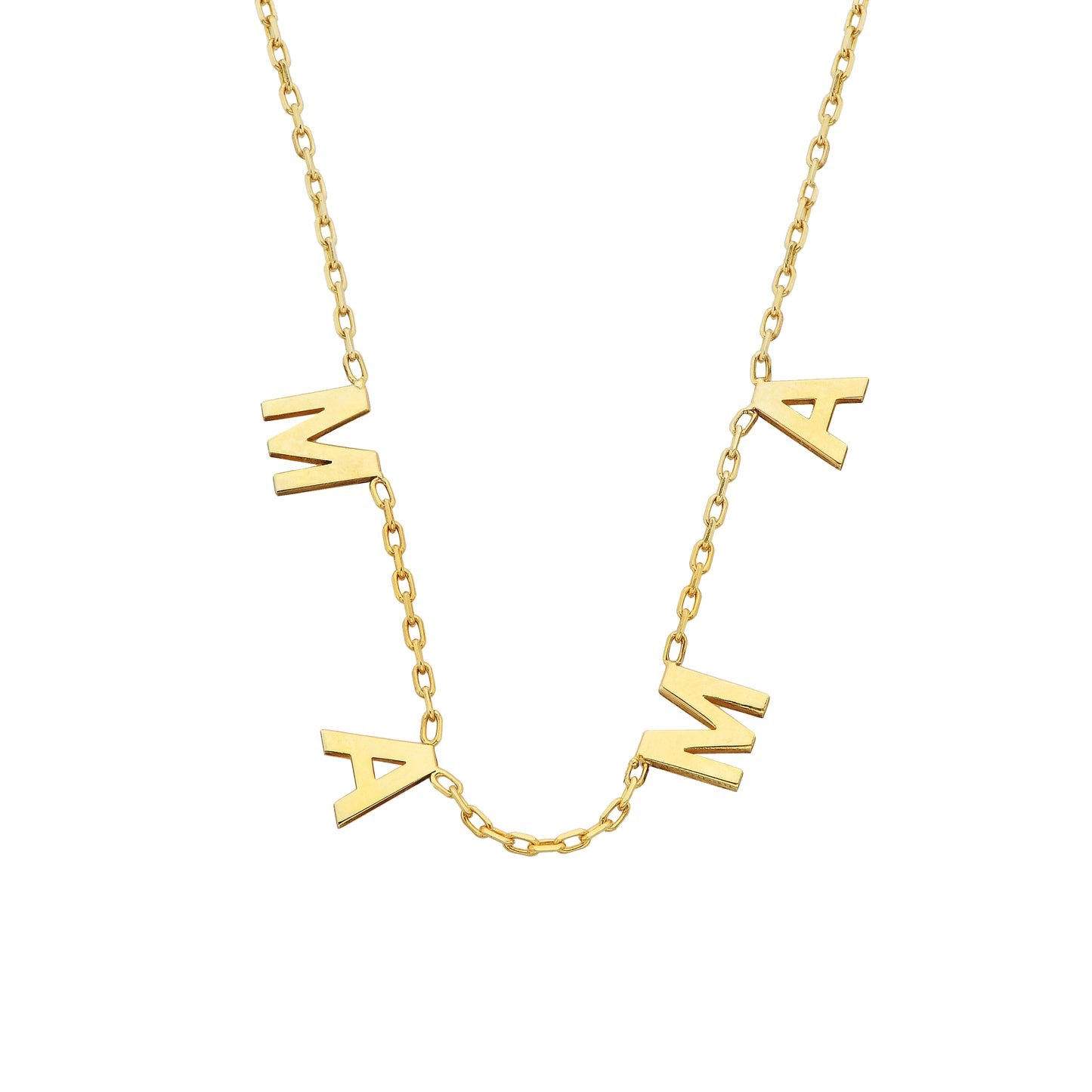 925K Sterling Silver Mama Necklace for Women