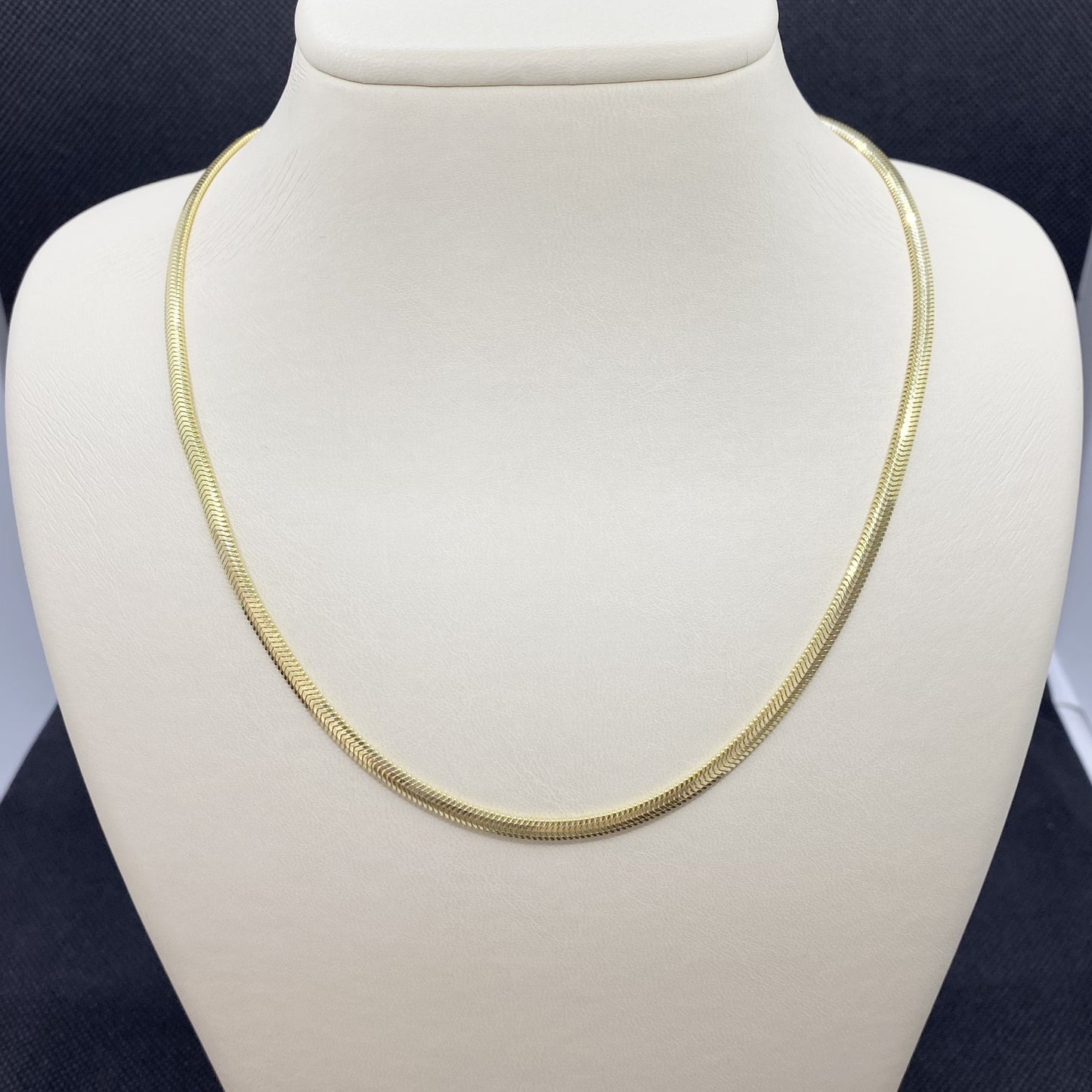 14K Solid Gold Snake Chain Necklace