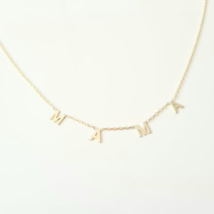 925K Sterling Silver Mama Necklace for Women