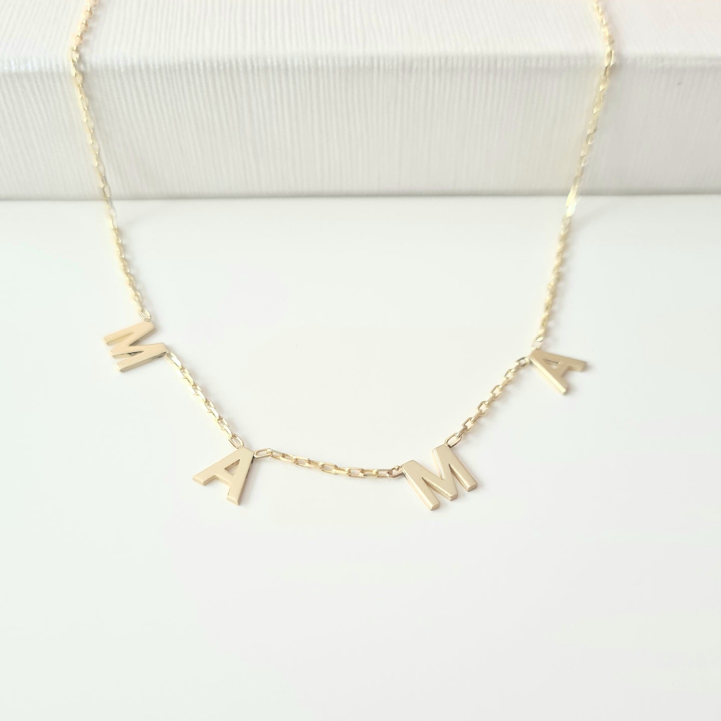 925K Sterling Silver Mama Necklace for Women