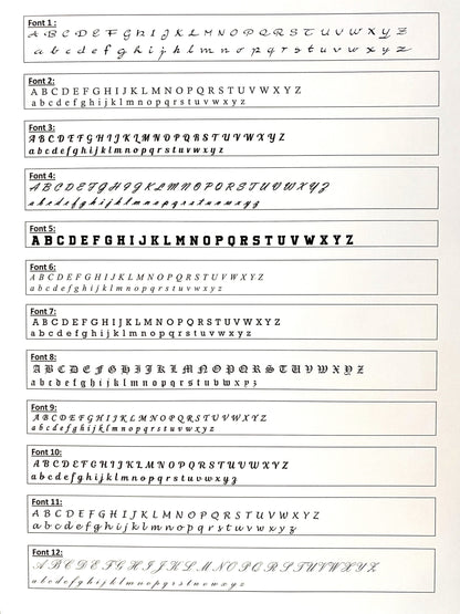 Personalized necklace, initial necklace, custom name necklace font options