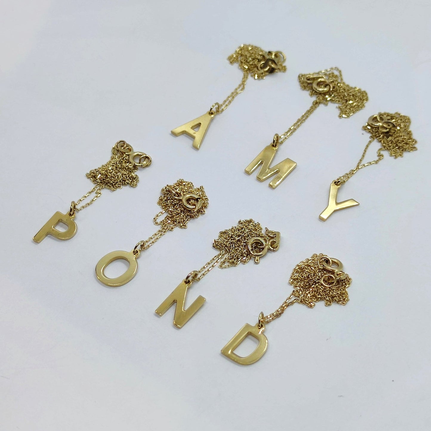 14K Real Solid Gold Initial Necklace , Personalized Gifts , Initial Pendant , Custom Initial Necklace Gold , Gold Letter Necklace for Women