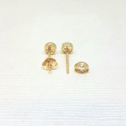 Evil Eye Stud Earrings Lucky Luck Nazar Protection For Women Jewelry 14K Yellow Gold Tiny Charm Dainty Turquoise or Navy Blue