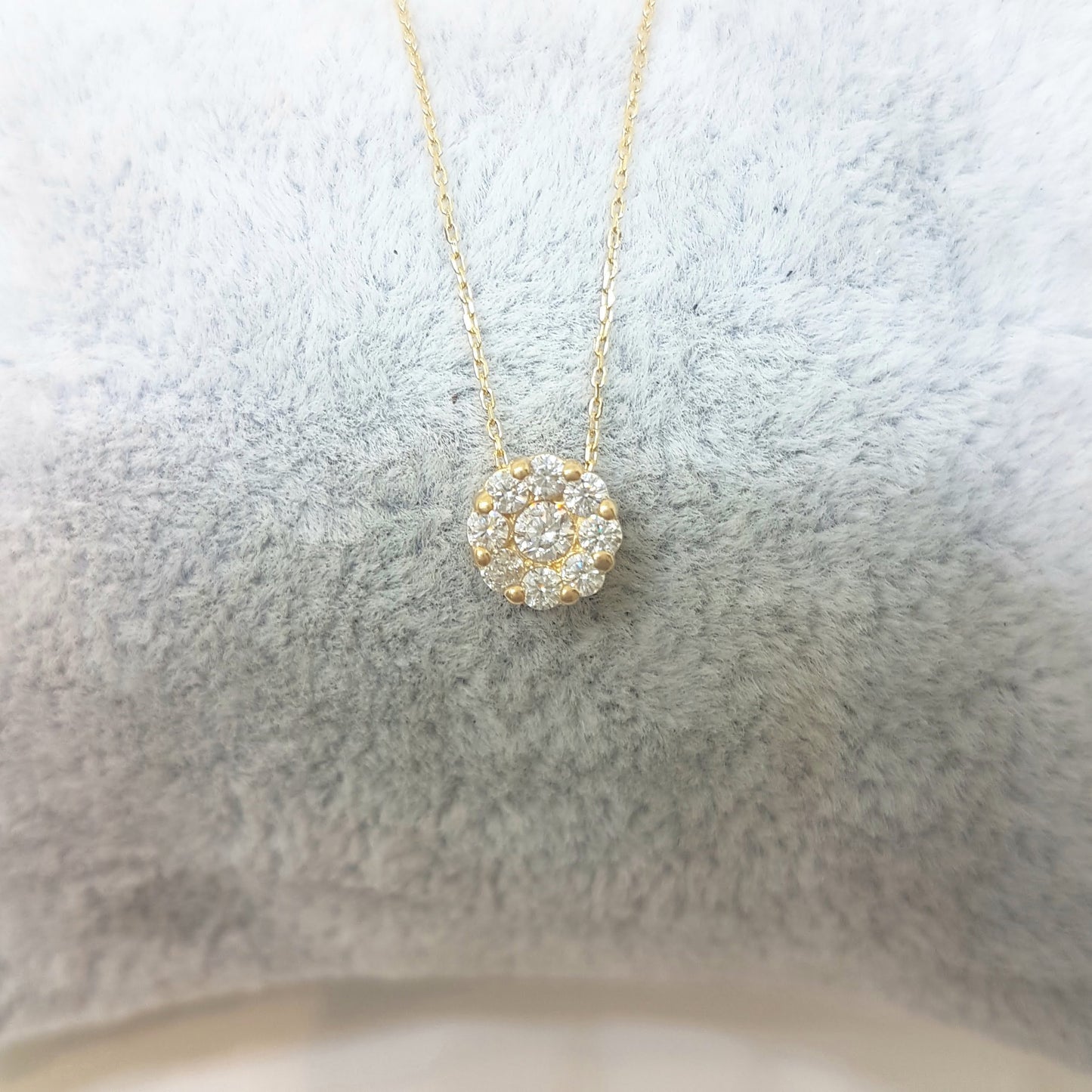 14K Gold Sun Sunflower Round Circle Disc Flower with Zirconia Stones Cute Charm Tiny Dainty Delicate Trendy Pendant Necklace best birthday gift for Women Jewelry girlfriend mom