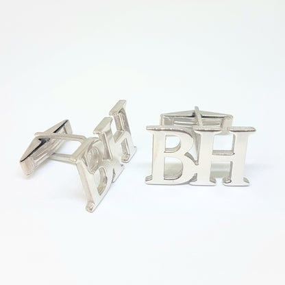 925K Sterling Silver Personalized Cufflinks for Groomsman