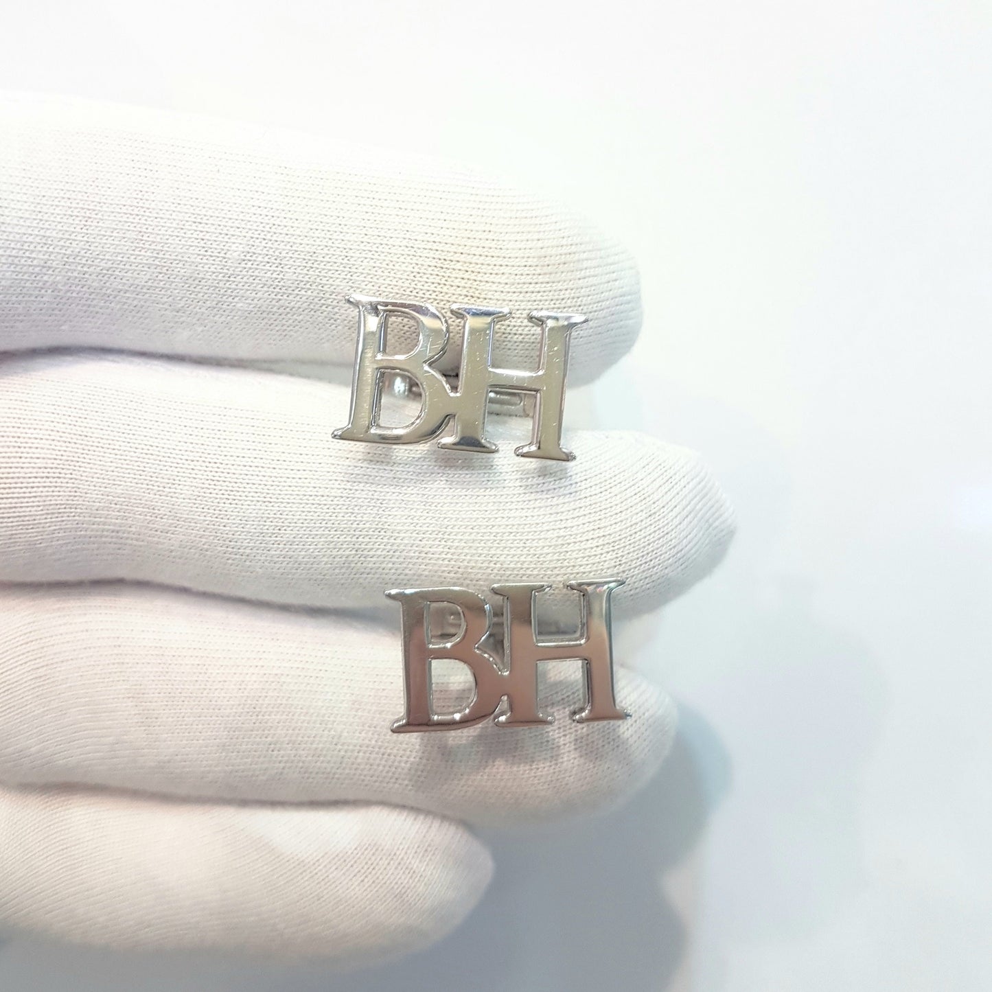925K Sterling Silver Personalized Cufflinks for Groomsman
