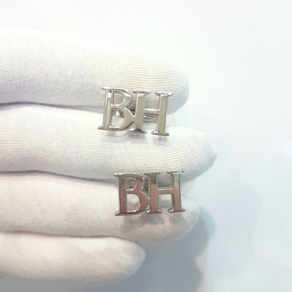 925K Sterling Silver Personalized Cufflinks for Groomsman