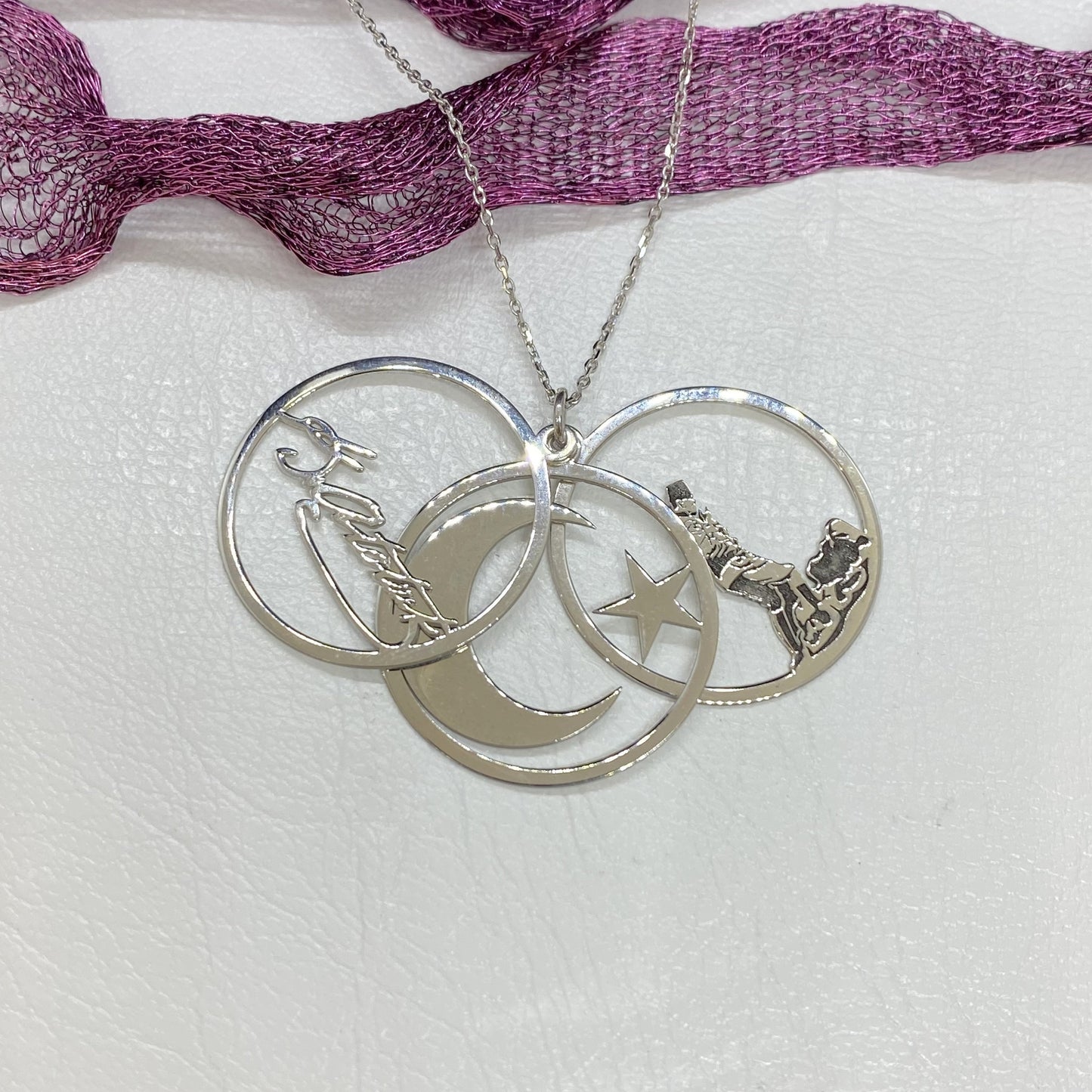 925K Sterling Silver ATATURK Necklace